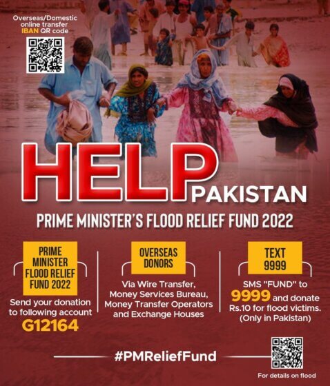 Prime Minister’s Flood Relief Fund, 2022